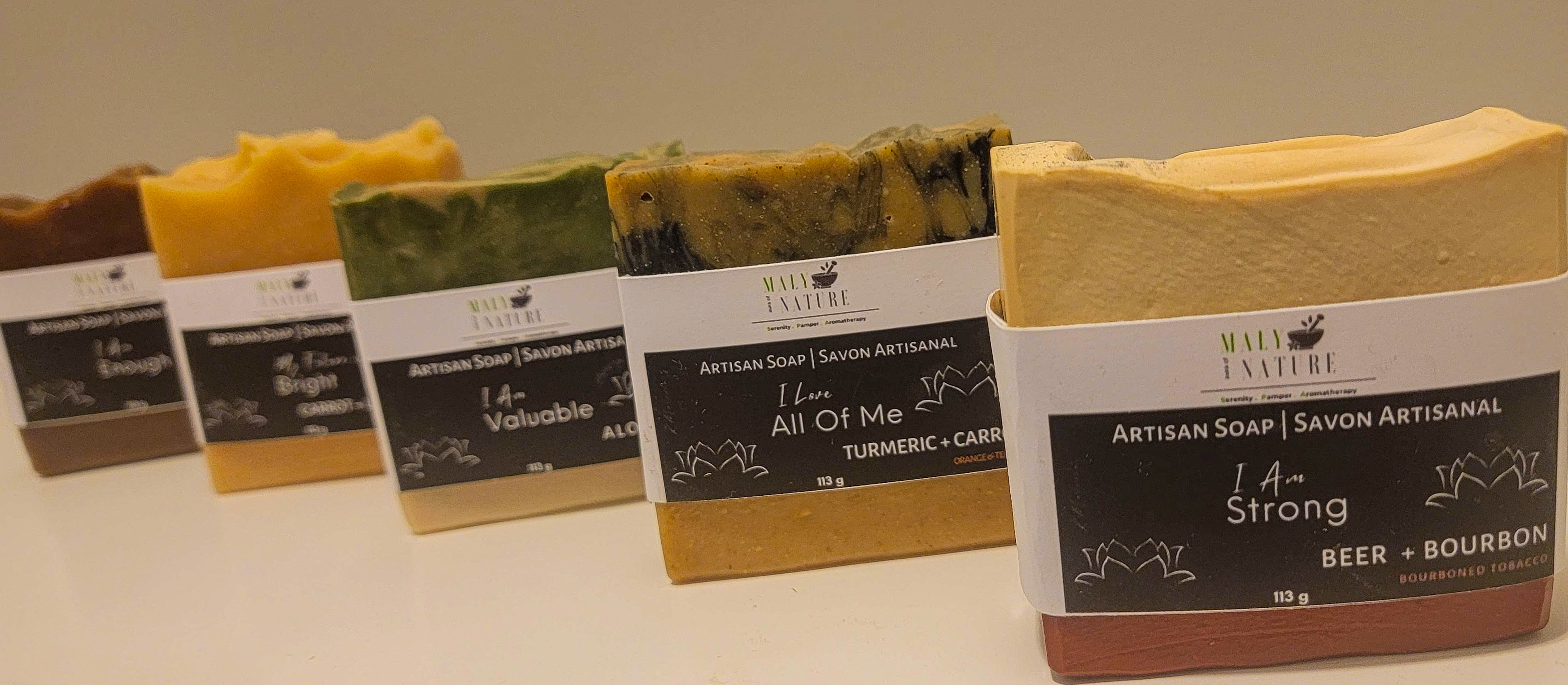 Malynature Affirmation Handcrafted Bar Soaps Artisan Soap Natural Soap Calgary AB